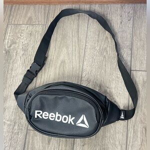 Reebok Black Belt Bag with White Logo
